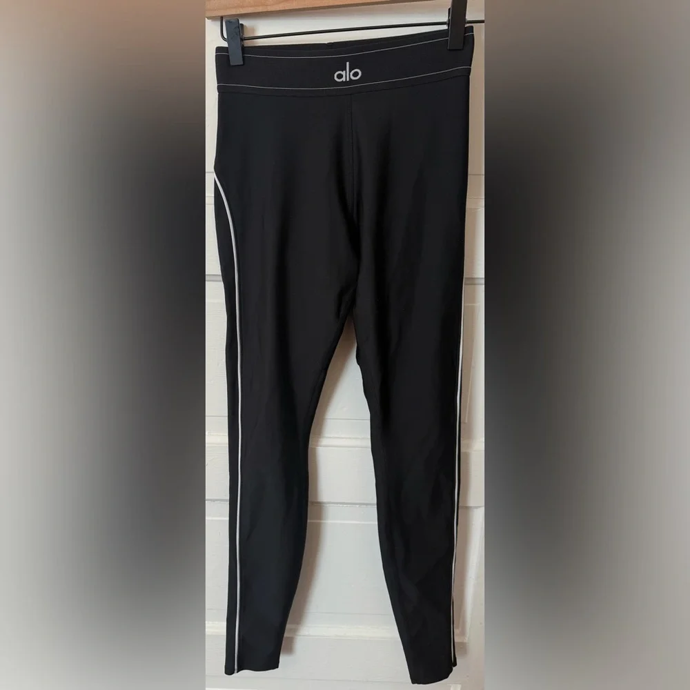 Alo Airlift High-Waist Suit Up Legging Black/White Sz S - Picture 2 of 8